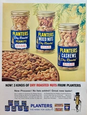 1963 Planter's Peanuts - Mr. Peanut - Cashews, Mixed Nuts ++ Ad #1537