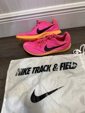 NIKE Zoom Rival Distance Pink Track Spikes Men's Size 9 DC8725-600 with spikes
