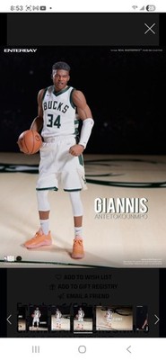 ENTERBAY Giannis Antetokounmpo 1:6 NBA Action Figure Boxed with