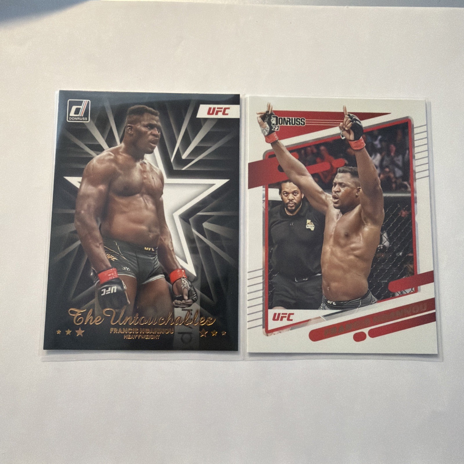 Francis Ngannou 2 Card Lot | Panini Donruss UFC 2022–2023