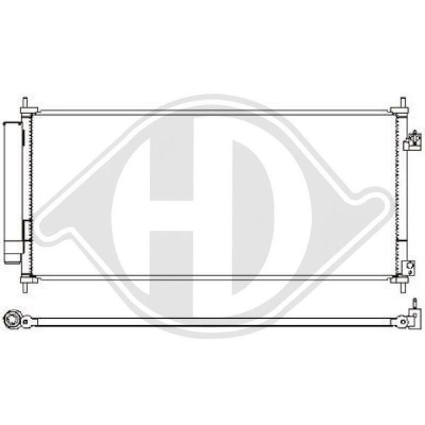 Kondensator Klimaanlage Diederichs DCC1664 Diederichs Climate FüR Honda-image