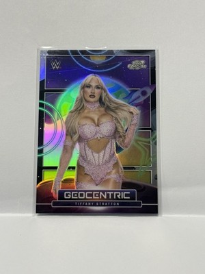 2026 Topps Chrome Cosmic WWE Tiffany Stratton Geocentric SSP #GC14
