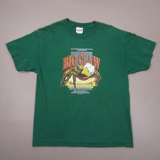 Vintage Y2K Big Claw Atoll Ale Kwajalein Atoll RMI T Shirt Mens Large Green