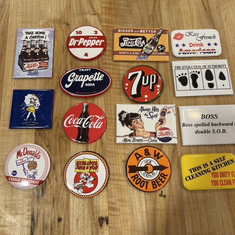 15 Magnets Toolbox Gas Station Vtg Decore Uniform Antique Sign Collectible Decal