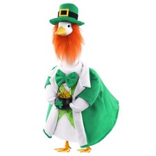 St Patrick's Day Goose Outfits for 23" Geese St Patrick Leprechaun Porch Goos...