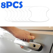 8pcs Car Door Handle Invisible Anti Scratch Sticker Protector Transparent Decal