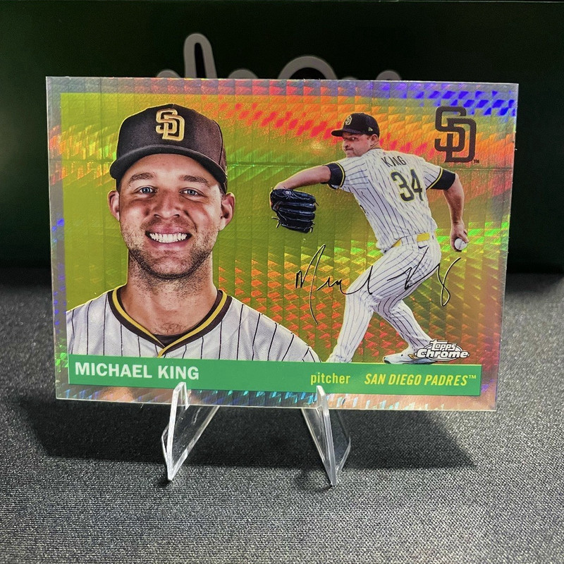 2025 Topps Chrome Platinum Hyper Parallel Michael King San Diego Padres #103