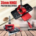 35mm Woodworking Concealed Hinge Jig Door Hinge Hole Drilling Guide Drill Bits