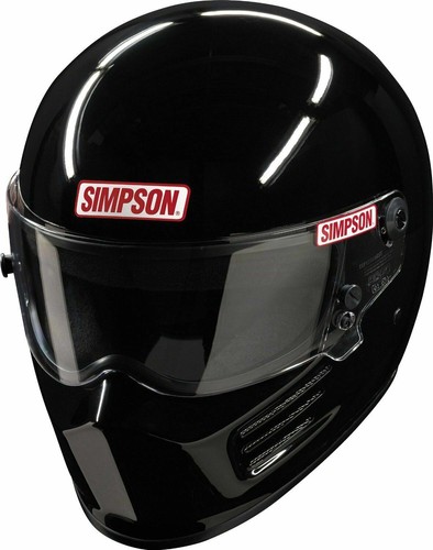 Casco Simpson Bandit Snell Sa2020 colore nero opaco 8859 terminale Msa M6 Fia - Foto 3 di 4