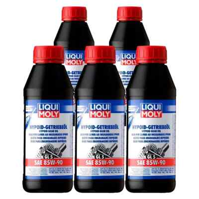 Liqui Moly SAE 85W-90 GL-5 GL5 Hypoid Gear Oil Transmission- 1L Bottle Pack 5 