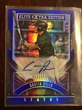 AUSTIN BYLER 2015 Elite Extra Edition Status Blue Die-Cuts Prospects Auto /50