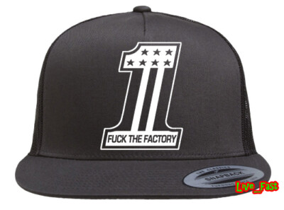 FUUCK THE FACTORY HAT outlaw biker 1%er custom chopper motorcycle ftw