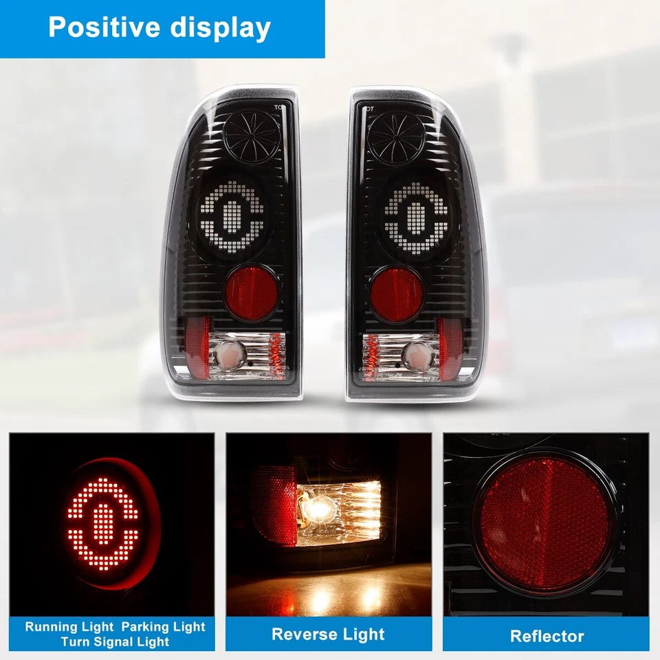 LED Tail Lights For 1997-2003 Ford F150 1999-2007 F250 F350 F450 Super DutyTruck - Image 4 of 4