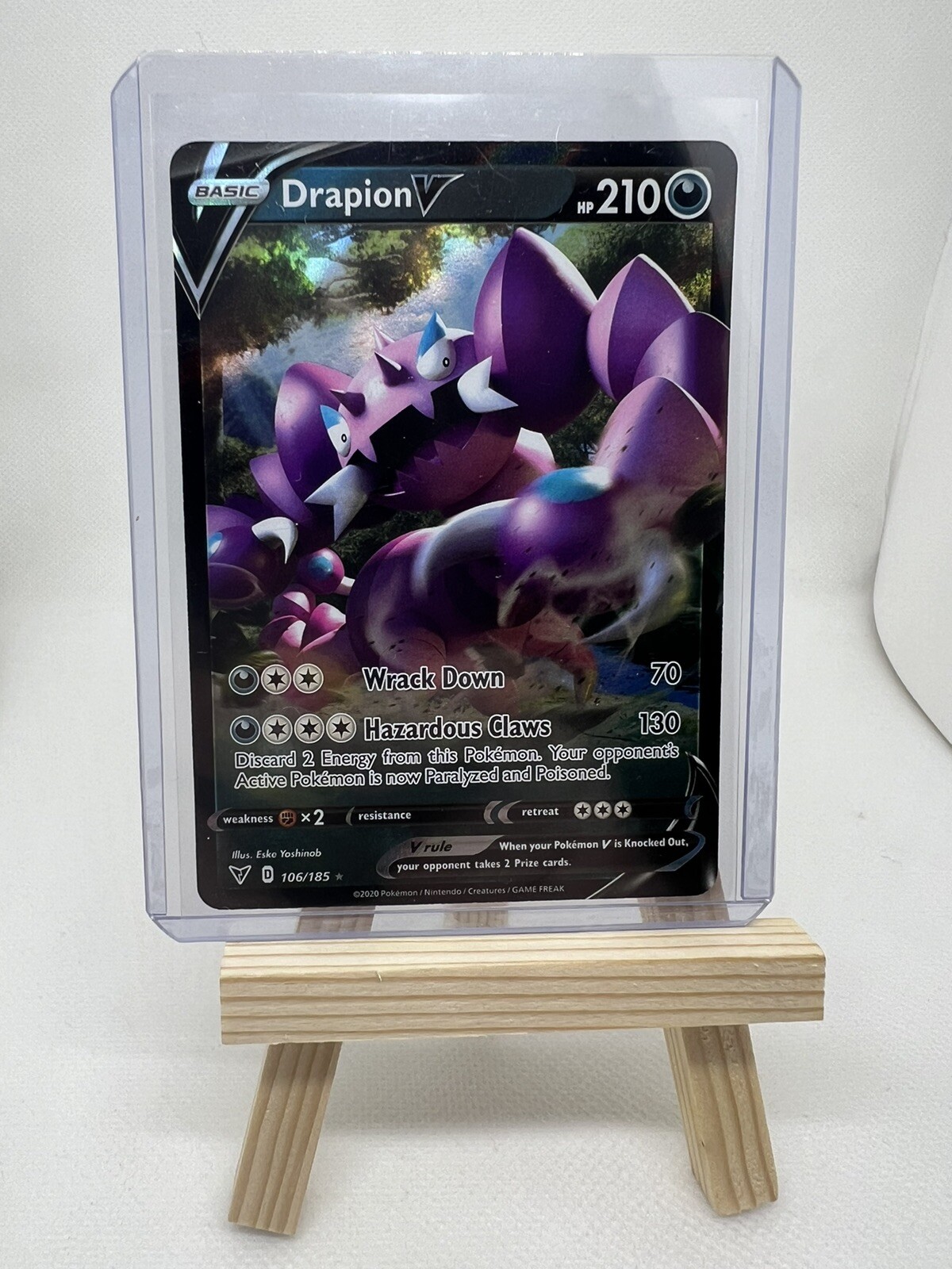 Pokémon TCG Drapion V Vivid Voltage 106/185 Holo Ultra Rare eBay