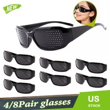 4/8x Unisex Small hole Glasses Eye Correction Exercise Eyesight Care Improveme