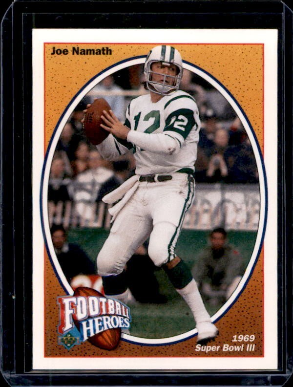 1991 Upper Deck - Football Heroes - Joe Namath #14 - Joe Namath