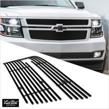 Fits 2015-2020 Chevy Suburbantahoe Stainless Steel Black Billet Grille
