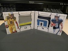 National Treasures Rookie Jersey Booklet Oregon Titans Marcus Mariota 22/25 2015