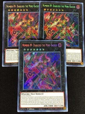 Yugioh Number 89: Diablosis The Mind Hacker BROL-EN073 1ST SECRET (NM)