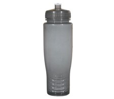 100 Bulk Pack 28 Ounce Black Water Bottles Lids. USA Made