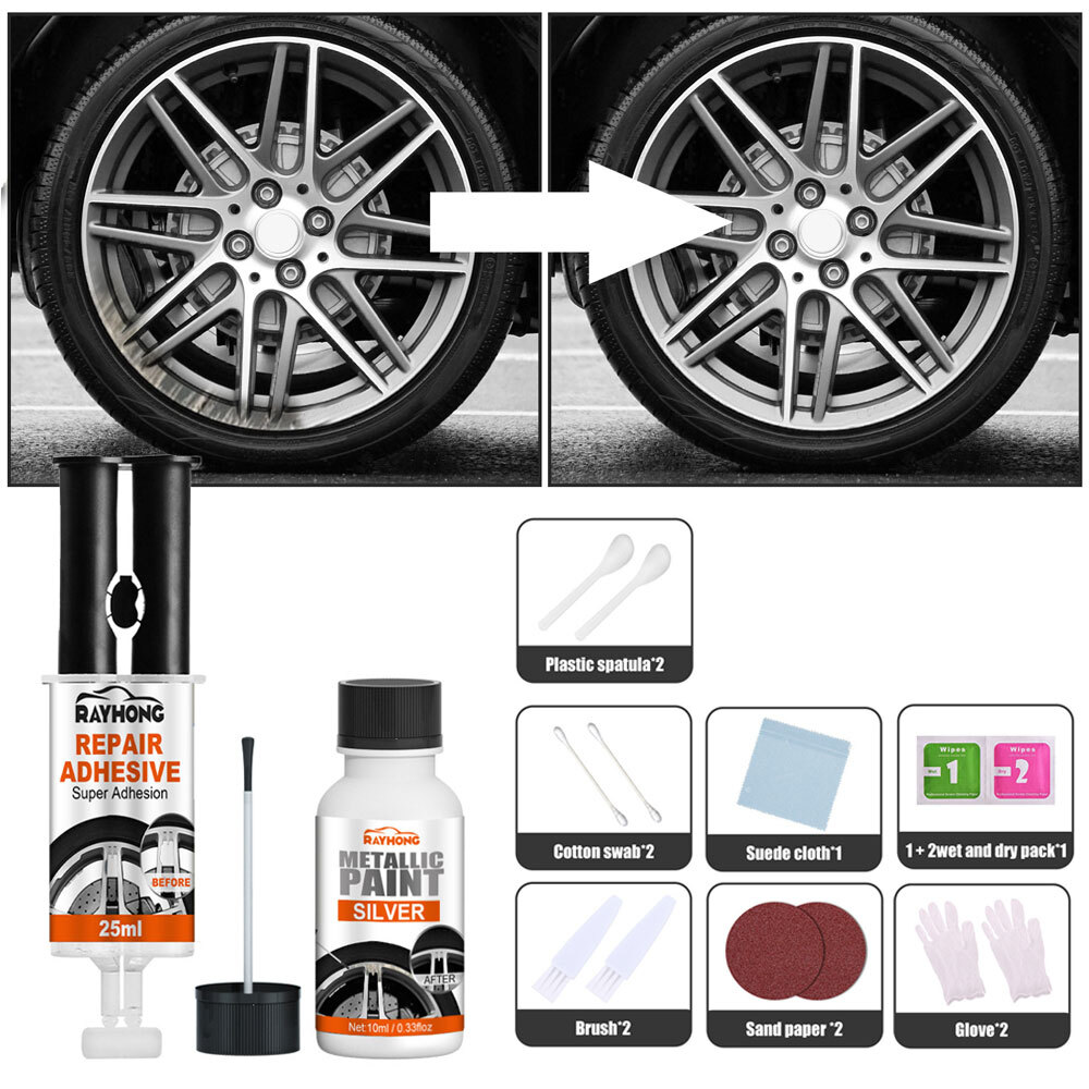 Alloy Wheel Scratch Repair Kit Waterproof Scratch Repair Remover Agent