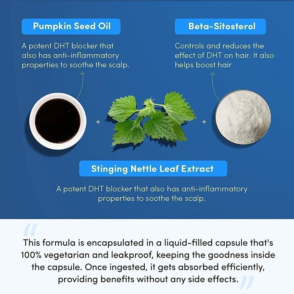 Man Matters DHT Blocker Anti Haarausfall Behandlung für Männer - 60 Kapseln - Bild 2 von 4