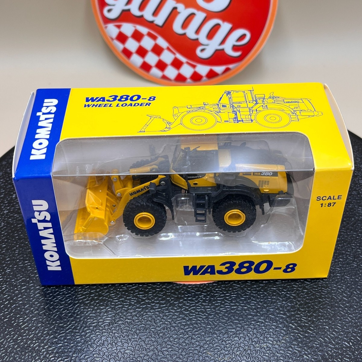 Komatsu 1/87 Wheel Loader WA380-8 Diecast Scale Model Japan 1:87