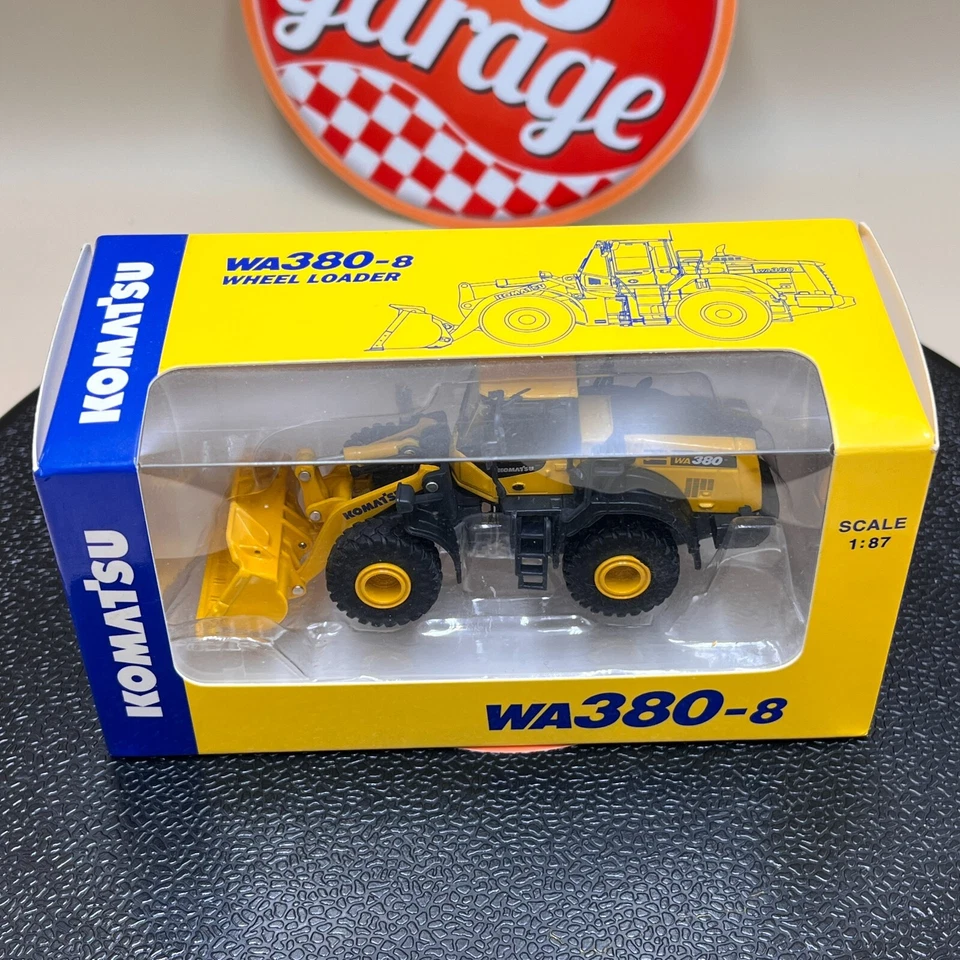 Komatsu 1/87 Wheel Loader WA380-8 Diecast Scale Model Japan 1:87 original - Image 2 of 4