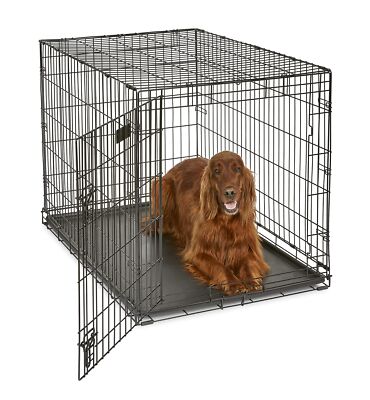 MidWest iCrate 42 Inch Heavy Duty Dog Crate with Divider Secure Design Large ...