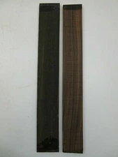 2 Pack, Guitar Fingerboard Blanks (Rosewood-21x3x3/8 + Ebony-21x2-1/2x3/8)