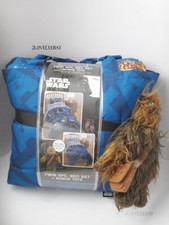 RARE Star Wars TWIN Comforter  Sheet Set No Baby Yoda Boys Bed in Bag