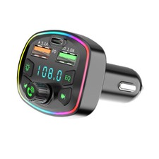 FM Transmitter Auto Radio Dual USB PD Ladeger...