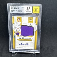 Panini 2019 Chronicles Crown Royale Luka Modric Real Madrid Silhouettes bgs 8.5