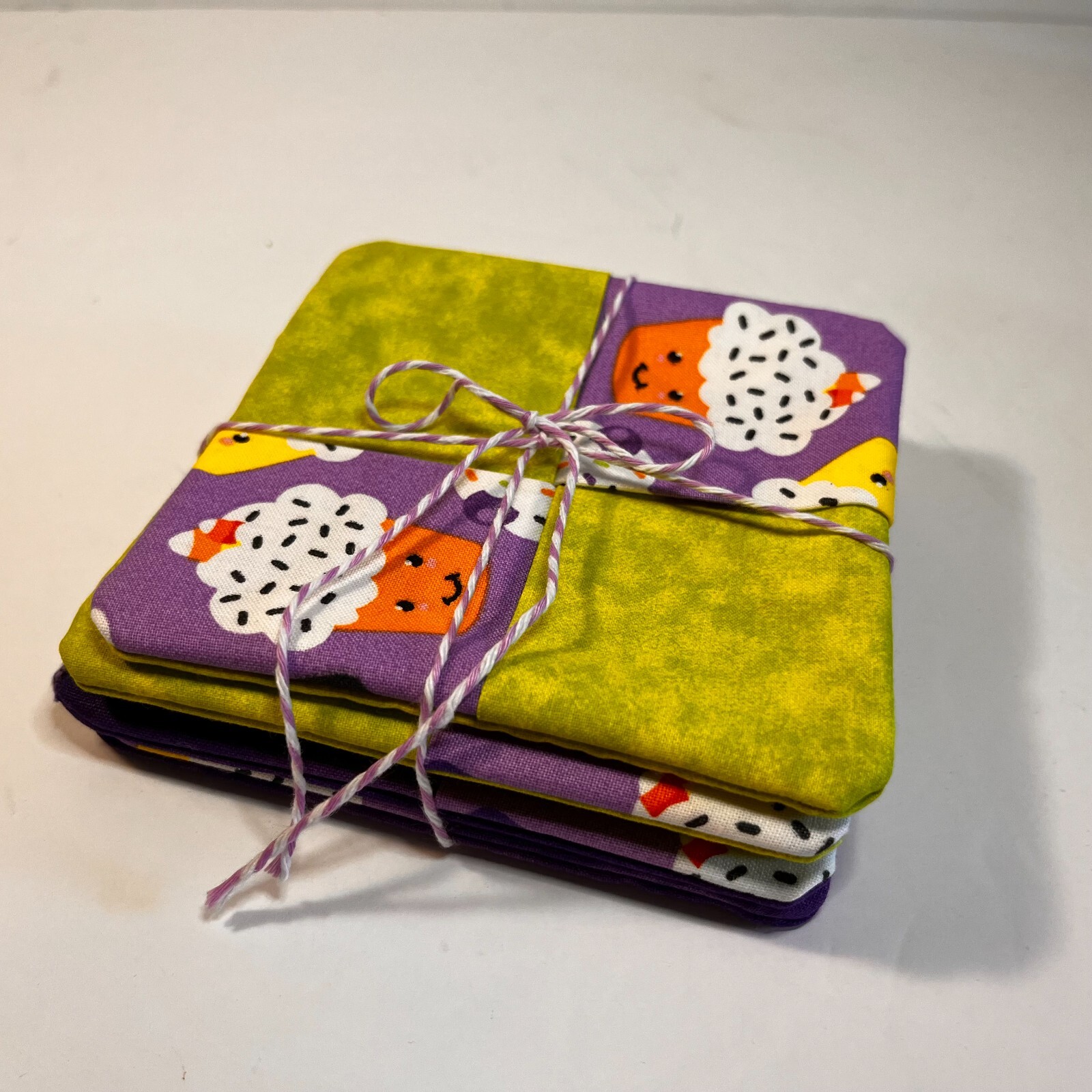 Cupcake Green & Purple Coasters 4