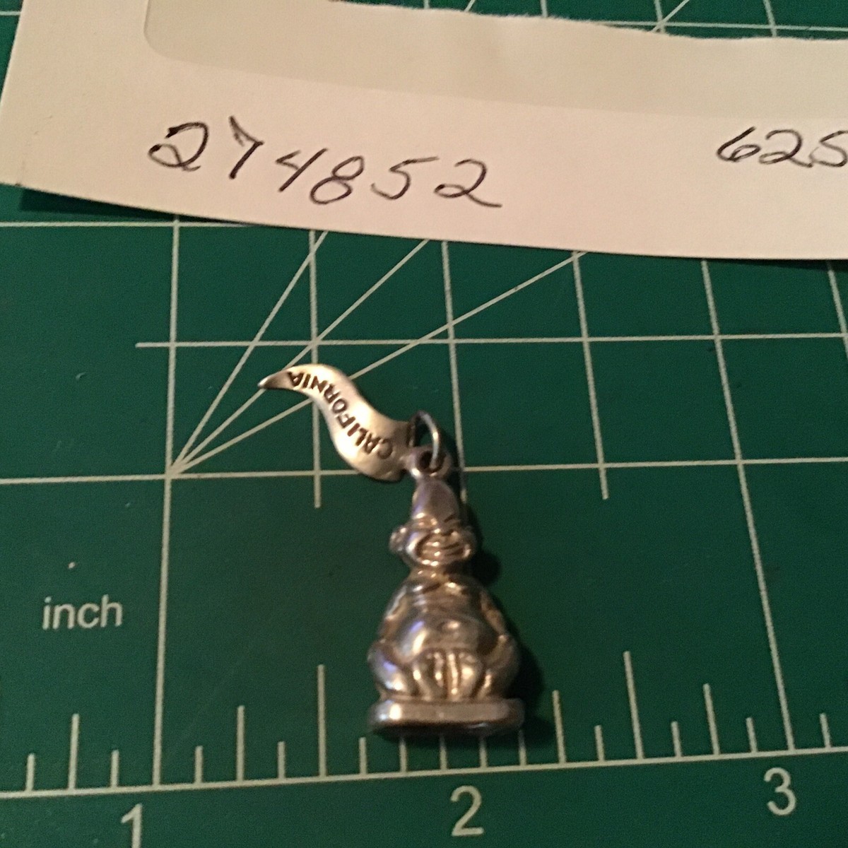 Vintage Sterling Silver Happy Buddha Charm SF China Town