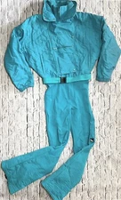Vintage Search Ski Suit Snowsuit One Piece Coat Pants US 10