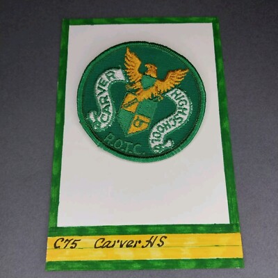 Carver High School Green Gold ROTC Montgomery AL Alabama 3'' Patch