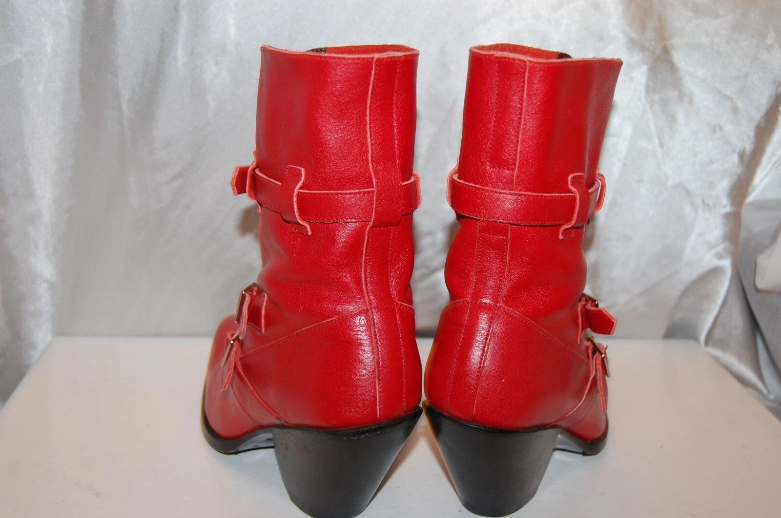 38 7 5❤️$1300 CELINE BERLIN STIVALETTI WESTERN BIKER EQUITAZIONE TACCO ALTO