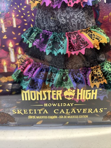 MONSTER HIGH HOWLIDAY SKELITA CALAVERAS DOLL Dia de Muertos Hxh99 2024 New! - Picture 5 of 9
