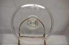 VINTAGE PYREX CLEAR GLASS LID WITH ETCHED FROSTED FLOWERS 623-C