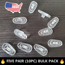 20x Nose Pads For Eyeglasses Silicone Easy Push On 10 Pairs Quality USA SHIPPING