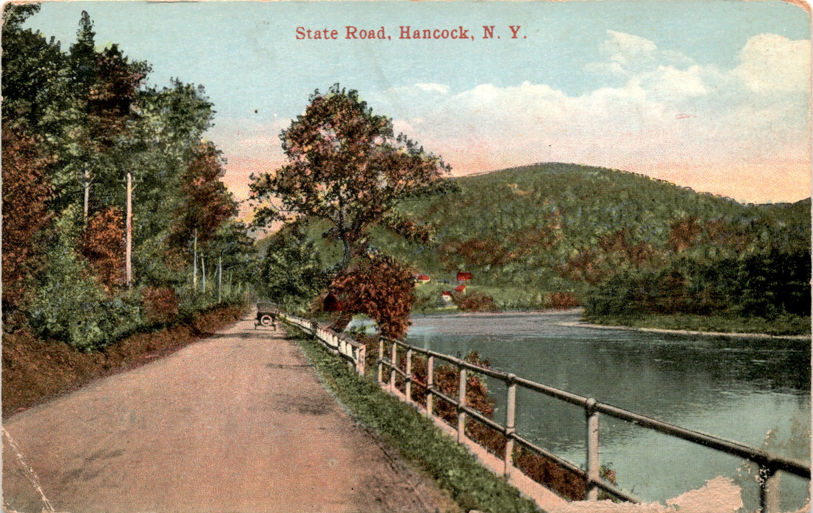 State Road, Hancock, N. Y. Postcard