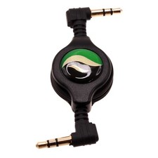 Retractable Aux Cable 3.5mm Adapter Car Stereo Aux-in Audio Cord for Smartphones