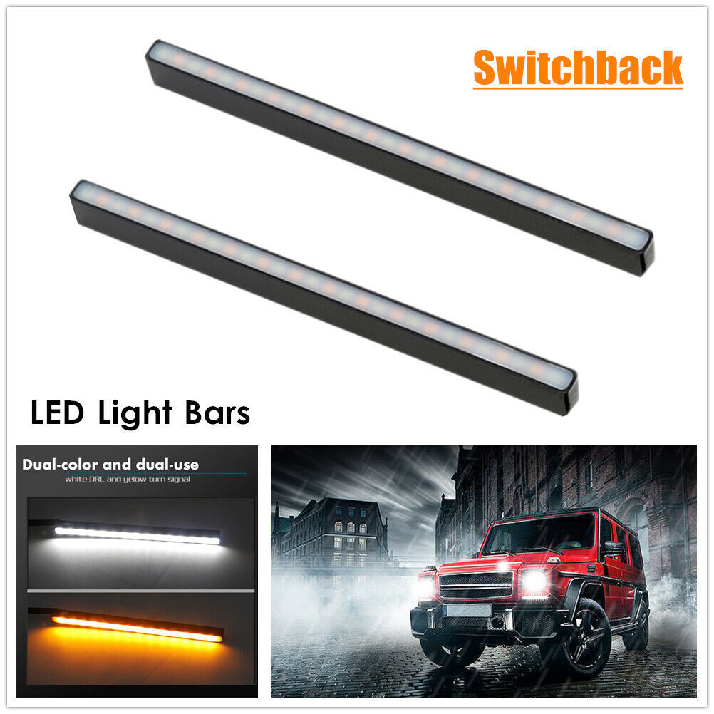 4157 Switchback Led 2 Ultra Slim Switchback LED DRL Fog Lights - Foto 10