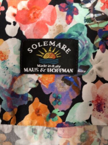 SOLEMARE Maus & Hoffman Woman’s (XL) Flowered L/Sleeve Button-Up Italy - Picture 3 of 7