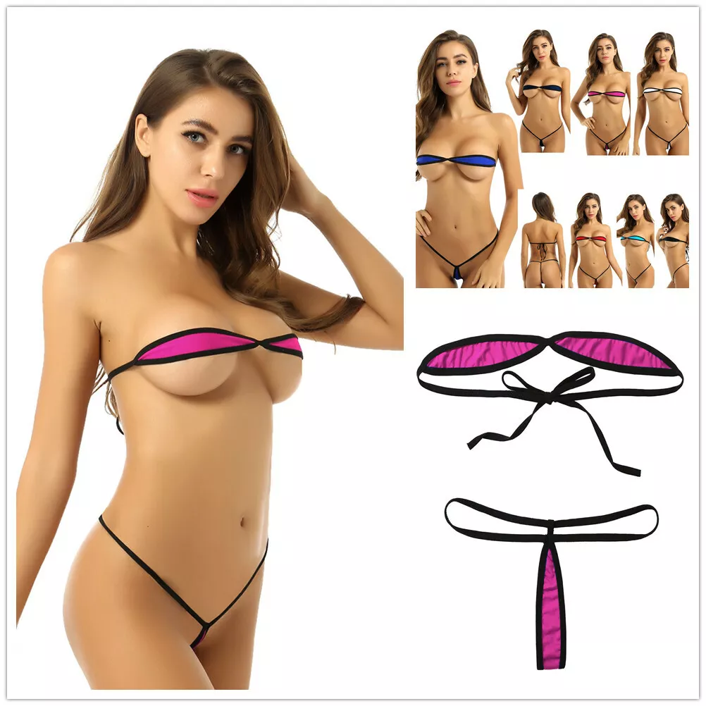 Sexy Women's Lingerie Set Micro Bikini Tube Bra Top G-string Underwear  Babydoll | eBay