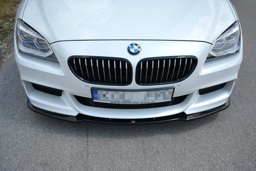 Labio de alerón Cup enfoque frontal para BMW Serie 6 Gran Coupé paquete M negro brillante - Imagen 5 de 12