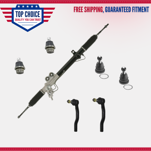 Power Steering Rack & Pinion Tierod Ball Joint Kit for Nissan Titan