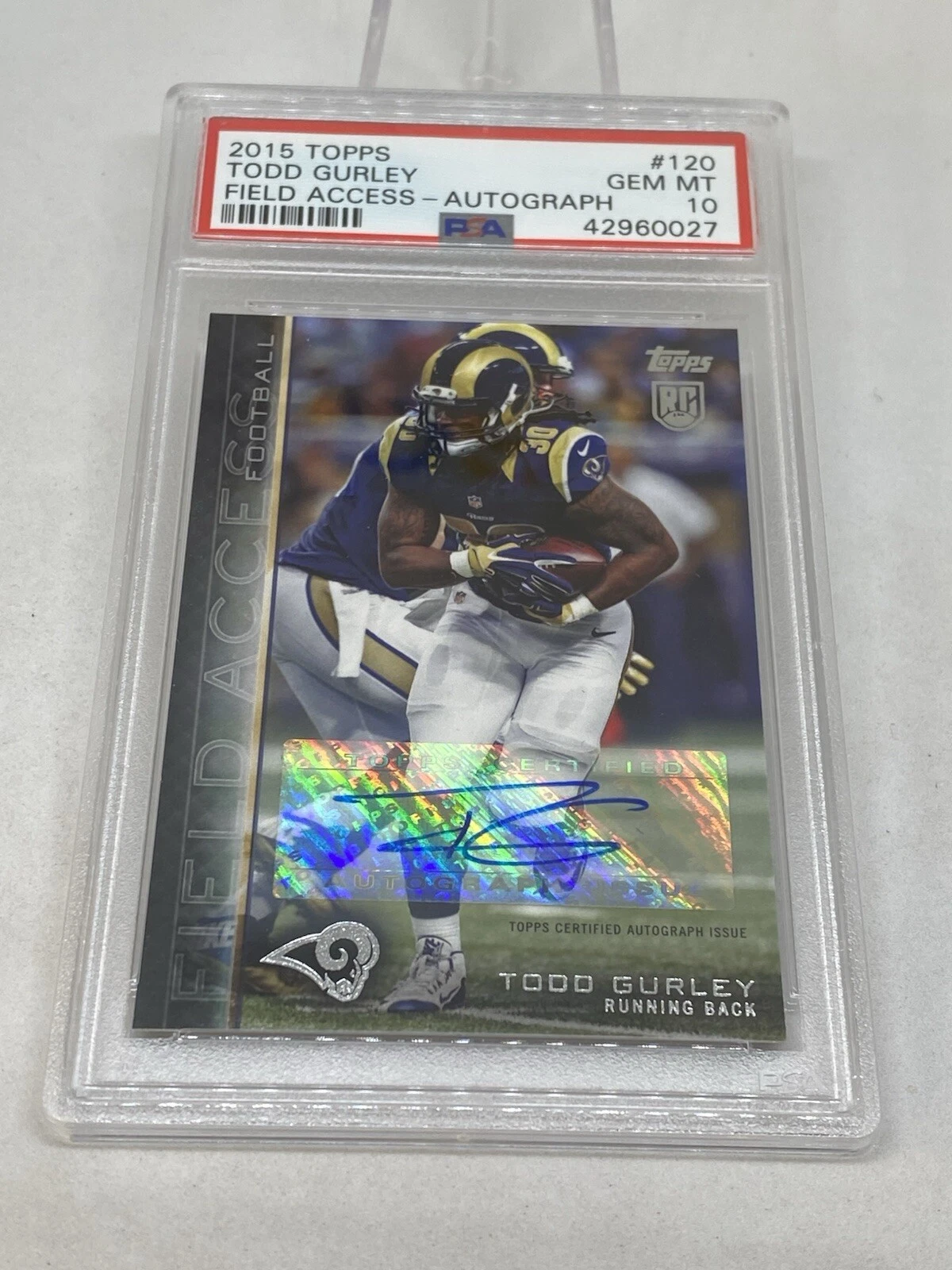 Todd Gurley Topps Field Access #120 Autograph