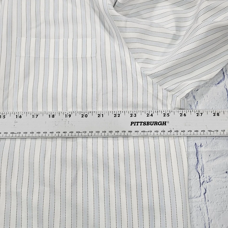 Camisa de Vestir JOHN W NORDSTROM Algodón Egipcio Tejido en Italia Azul PARA HOMBRES 17-35 Foto 4 de 4